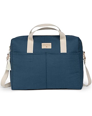 Nobodinoz Borsa per Passeggino Impermeabile Nido d'Ape Gala - Night Blue Borse Cambio e Accessori