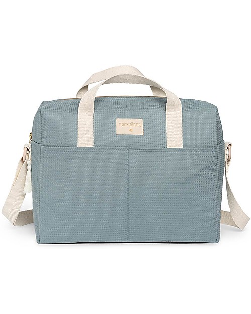 Nobodinoz Borsa per Passeggino Impermeabile Nido d'Ape Gala - Stone Blue Borse Cambio