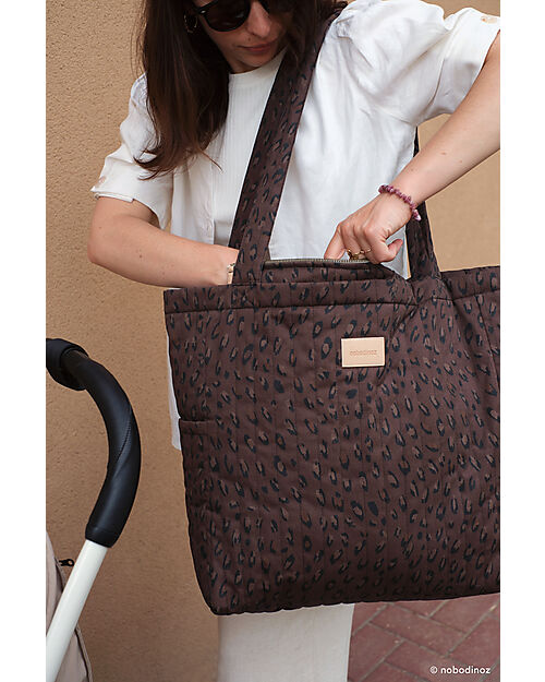 Nobodinoz Borsa Shopper Hyde Park - 42x37x14 cm - Leonie Brown Borse Shopper