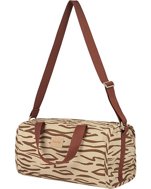 Nobodinoz Borsa Sportiva Impermeabile Get Ready - Brown Waves Borse da Viaggio