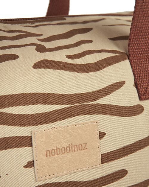 Nobodinoz Borsa Sportiva Impermeabile Get Ready - Brown Waves Borse da Viaggio