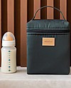 Nobodinoz Borsa Termica Impermeabile per Snack e Biberon Baby on the Go - Carbon Blu - Cotone Bio Contenitori Termici