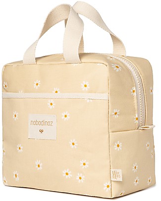 Nobodinoz Borsa Termica Sunshine - Margherite - Cotone bio Borse Pic Nic