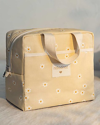 Nobodinoz Borsa Termica Sunshine - Margherite - Cotone bio Borse Pic Nic