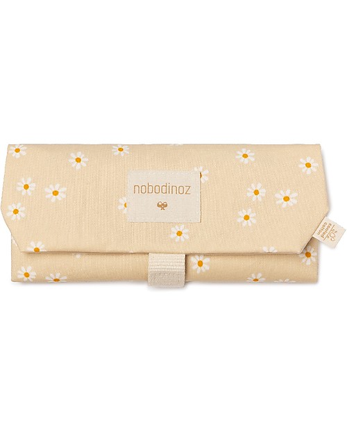 Nobodinoz Bustina Portapanini Riutilizzabile Sunshine 45x28 cm - Margherita - Cotone bio Porta Merenda