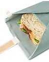 Nobodinoz Bustina Portapanini Riutilizzabile Sunshine 45x28 cm - Verde Eden - Cotone bio Porta Merenda