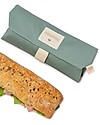 Nobodinoz Bustina Portapanini Riutilizzabile Sunshine 45x28 cm - Verde Eden - Cotone bio Porta Merenda
