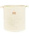 Nobodinoz Cestino Portaoggetti - Natural Honey Dots - 41x37x37 cm Contenitori Portaoggetti