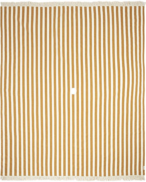 Nobodinoz Coperta da Spiaggia Portofino - Honey Stripes Waffle - 146x175 cm Accappatoi e Asciugamani