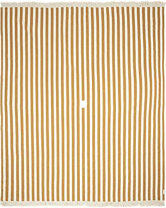 Nobodinoz Coperta da Spiaggia Portofino - Honey Stripes Waffle - 146x175 cm Accappatoi e Asciugamani