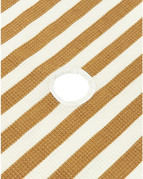 Nobodinoz Coperta da Spiaggia Portofino - Honey Stripes Waffle - 146x175 cm Accappatoi e Asciugamani