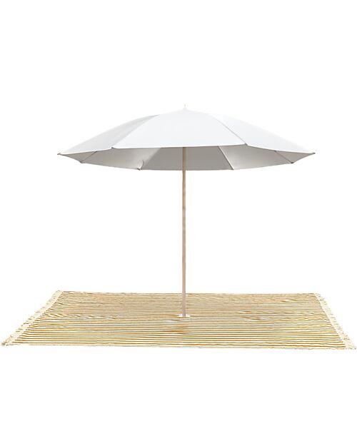 Nobodinoz Coperta da Spiaggia Portofino - Honey Stripes Waffle - 146x175 cm Accappatoi e Asciugamani