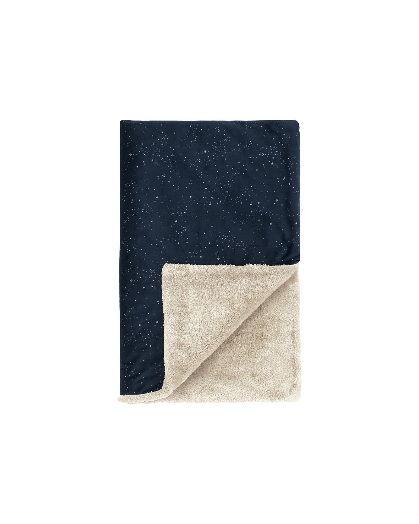 Nobodinoz Coperta Invernale - Blu Notte e Argento - 100x140x2 cm