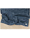 Nobodinoz Coperta Invernale Stories - Gold Bubble/Night Blue - 100x140 - Cotone Bio Swaddle di Mussola
