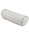 Nobodinoz Cuscino a Rullo Java - Righe Blu/Naturale - 50x18 cm - Cotone Bio Cuscini Arredo