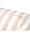 Nobodinoz Cuscino a Rullo Java - Righe Tortora/Naturale - 50x18 cm - Cotone Bio Cuscini Arredo