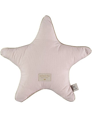 Nobodinoz Cuscino a Stella Aristote, Rosa - 40 cm - Cotone bio Cuscini Arredo_