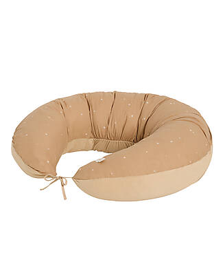 Nobodinoz Cuscino da Allattamento Multifunzione Stories - Blush Little Cherries - Cotone bio Cuscini Arredo