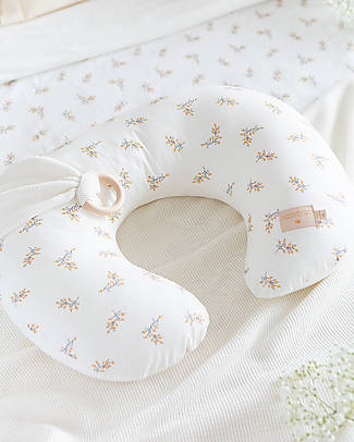 Nobodinoz Cuscino da Allattamento Sunrise - Flore - 50x60 cm - Cotone Bio Cuscini Allattamento_