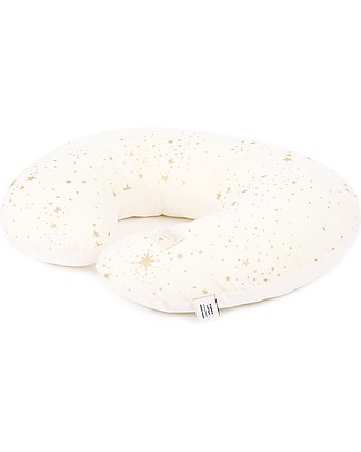 Nobodinoz Cuscino da Allattamento Sunrise, Gold Stella/Natural - 50x60 cm - Cotone bio Cuscini Allattamento_