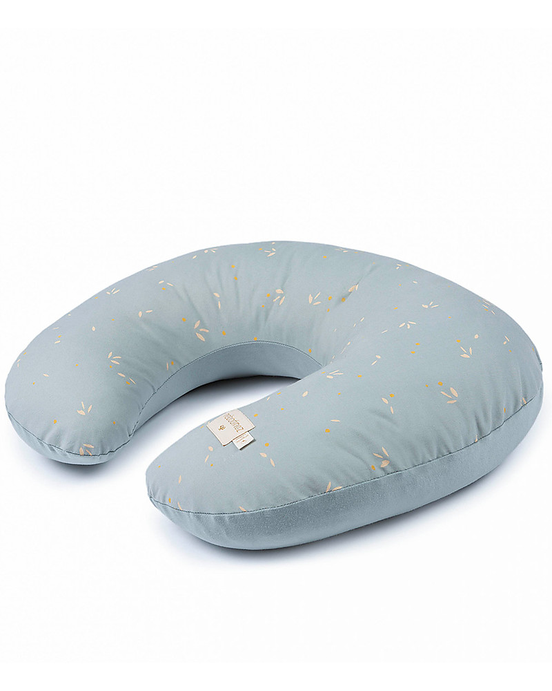 Nobodinoz Cuscino Da Allattamento Sunrise Willow Soft Blue 50x60 Cm Cotone Bio Unisex Bambini