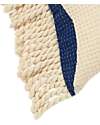 Nobodinoz Cuscino Impermeabile Portofino - Blue waves Waffle - 35x23 cm Giochi da Spiaggia