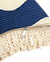Nobodinoz Cuscino Impermeabile Portofino - Blue waves Waffle - 35x23 cm Giochi da Spiaggia