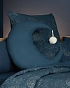 Nobodinoz Cuscino Luna Pierrot, Blu - 36x32 cm - Cotone bio Cuscini Arredo