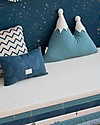 Nobodinoz Cuscino Montagne Innevate - Verde Magic - Cotone bio Cuscini Arredo
