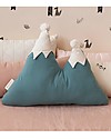 Nobodinoz Cuscino Montagne Innevate - Verde Magic - Cotone bio Cuscini Arredo