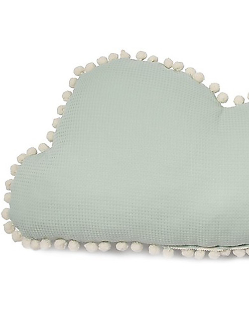 Nobodinoz Cuscino Nuvola Marshmallow, Acqua - 30x58 cm - Cotone bio Cuscini Arredo