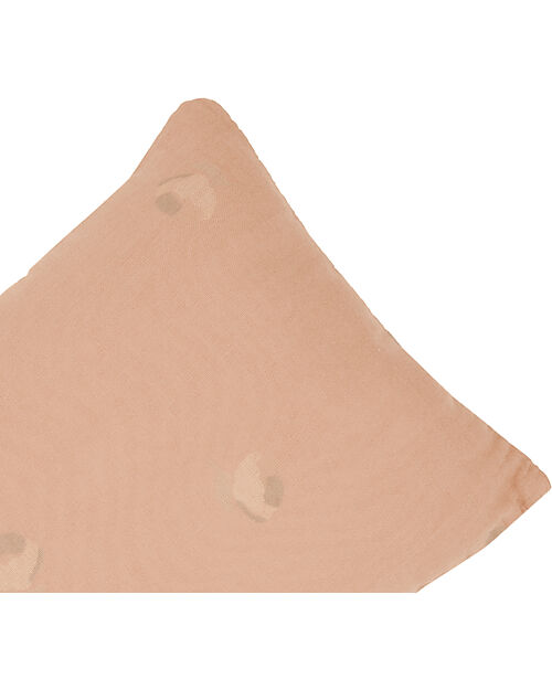 Nobodinoz Cuscino Rettangolare Wabi-Sabi - Powder Pink Blossom - 35x23x5 cm - Cotone Bio Cuscini Arredo