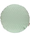 Nobodinoz Cuscino Rotondo Trapuntato Sitges, Verde - 45 cm - Cotone bio Cuscini Arredo