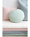 Nobodinoz Cuscino Rotondo Trapuntato Sitges, Verde - 45 cm - Cotone bio Cuscini Arredo