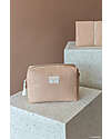 Nobodinoz Diva Waterproof Beauty Case - Nude - 16x25x10 cm - Cotone Bio Trousse e Pochette