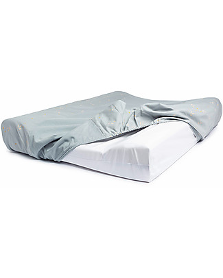 Nobodinoz Fasciatoio e Coprifasciatoio Calma - Willow Soft Dune - 70x50x10 cm - Cotone Bio Accessori per Fasciatoi
