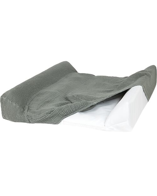 Nobodinoz Fasciatoio e Coprifasciatoio Wabi Sabi - Azure - 70x50x10 cm - Cotone bio Fasciatoi