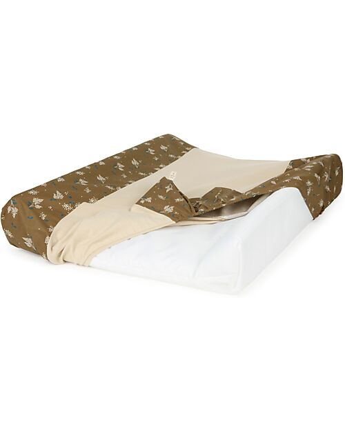 Nobodinoz Fasciatoio e Coprifasciatoio Zen - Brown Lilac - 50x70x10 cm - Cotone bio Fasciatoi