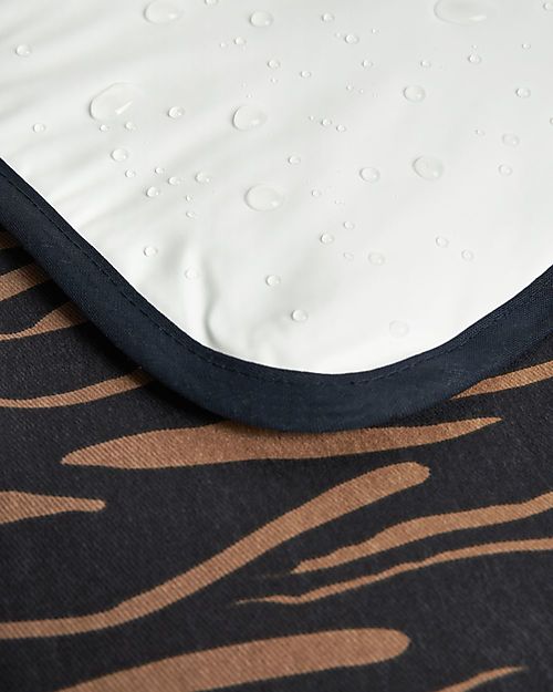 Nobodinoz Fasciatoio Waterproof Hyde Park - Blue Waves - 50x70 cm - Cotone bio Fasciatoi da Viaggio