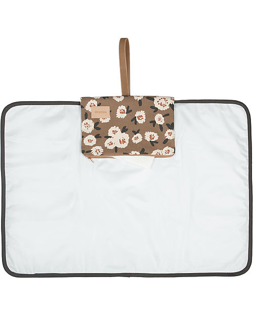 Nobodinoz Fasciatoio Waterproof Hyde Park - Camellia - 50x70 cm - Cotone bio Fasciatoi da Viaggio