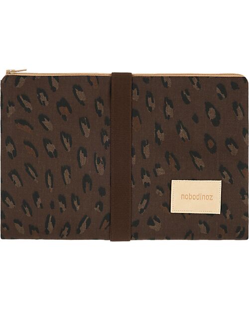 Nobodinoz Fasciatoio Waterproof Hyde Park - Leonie Brown - 50x70 cm - Cotone bio Fasciatoi da Viaggio