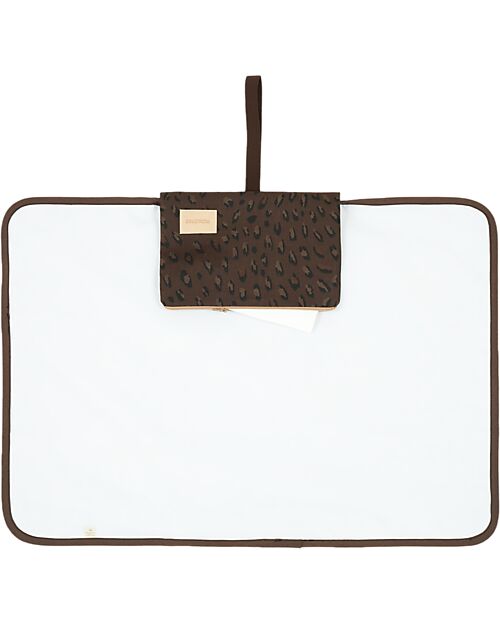 Nobodinoz Fasciatoio Waterproof Hyde Park - Leonie Brown - 50x70 cm - Cotone bio Fasciatoi da Viaggio
