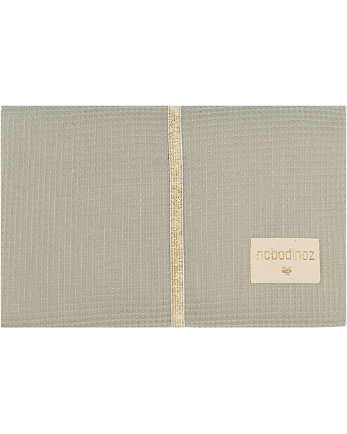 Nobodinoz Fasciatoio Waterproof Mozart - Laurel Green - 68x50 cm - Cotone Bio Fasciatoi da Viaggio
