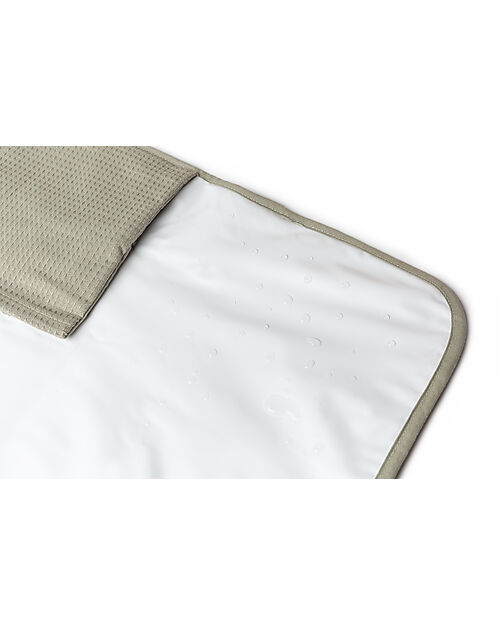 Nobodinoz Fasciatoio Waterproof Mozart - Laurel Green - 68x50 cm - Cotone Bio Fasciatoi da Viaggio