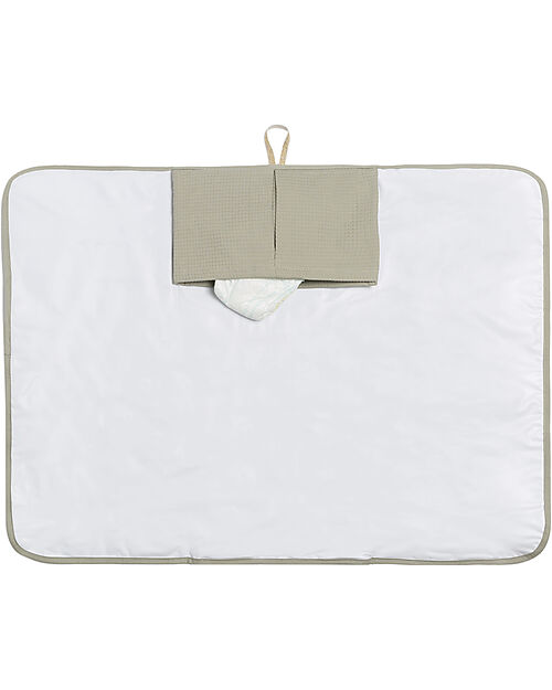 Nobodinoz Fasciatoio Waterproof Mozart - Laurel Green - 68x50 cm - Cotone Bio Fasciatoi da Viaggio