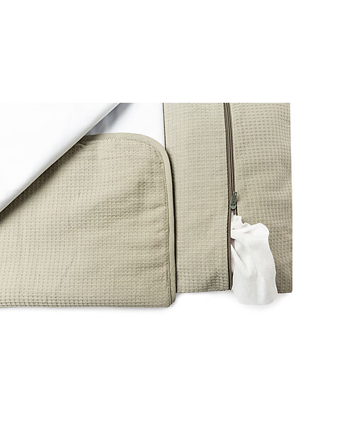 Nobodinoz Fasciatoio Waterproof Mozart - Laurel Green - 68x50 cm - Cotone Bio Fasciatoi da Viaggio