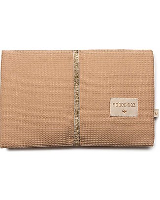 Nobodinoz Fasciatoio Waterproof Mozart - Nude - 68x50 cm - Cotone bio Fasciatoi da Viaggio