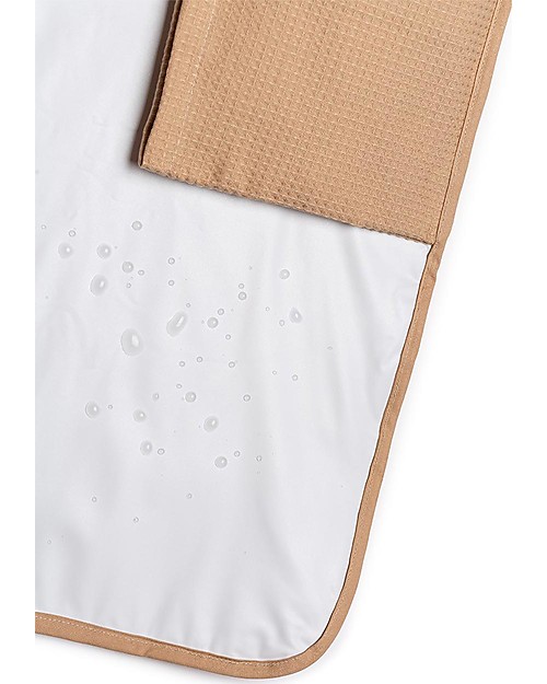 Nobodinoz Fasciatoio Waterproof Mozart - Nude - 68x50 cm - Cotone bio Fasciatoi da Viaggio