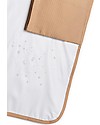 Nobodinoz Fasciatoio Waterproof Mozart - Nude - 68x50 cm - Cotone bio Fasciatoi da Viaggio