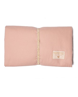 Nobodinoz Fasciatoio Waterproof Mozart, Rosa - 68x50 cm - Cotone bio Fasciatoi